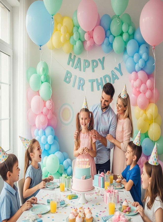 بروبسيكل مجموعة بالونات بروبسيكل، 50 بالونًا بألوان الباستيل، 12 بوصة - عبوة بالونات متعددة الألوان لتزيين أعياد الميلاد، وحفلات استقبال المولود، وحفلات الترحيب بالمولود، وحفلات الأميرات والأمراء، والأقواس، والباقات - Image 4